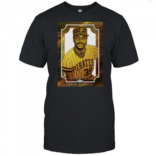 Men’s Dave Parker Black Pittsburgh Pirates 2025 MLB Hall of Fame Cooperstown Collection Topps Chrome Shirt