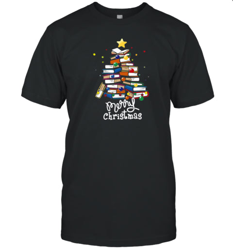 Merry Christmas Books T Shirt