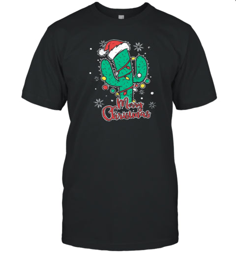 Merry Christmas Cactus Teacher T Shirt
