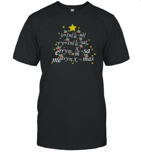 Merry Christmas Math Equation Teacher T Shirt