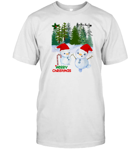 Merry Christmas Snowmen T Shirt