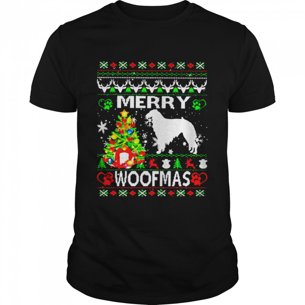 Merry Woofmas Borzoi Christmas shirt