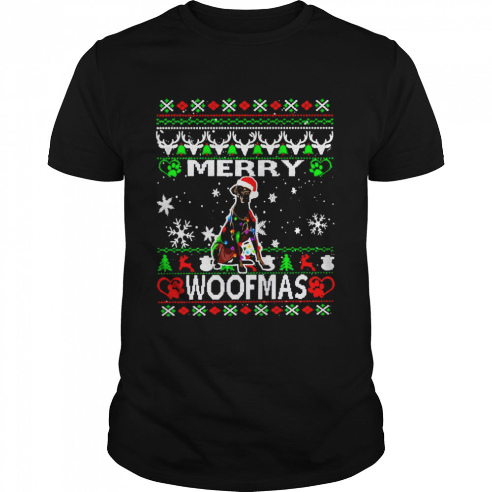 Merry Woofmas Great Dane Christmas shirt