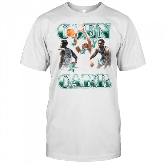 Michigan State Spartans CON CARR 55 STATE Basketball T Shirt