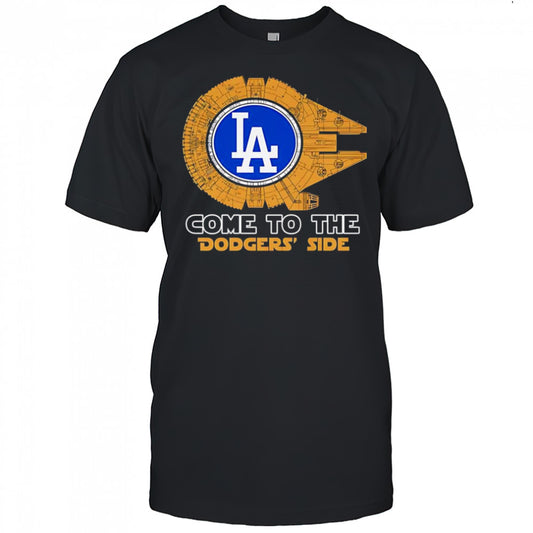 Millennium Falcon come to the Dodgers side shirt