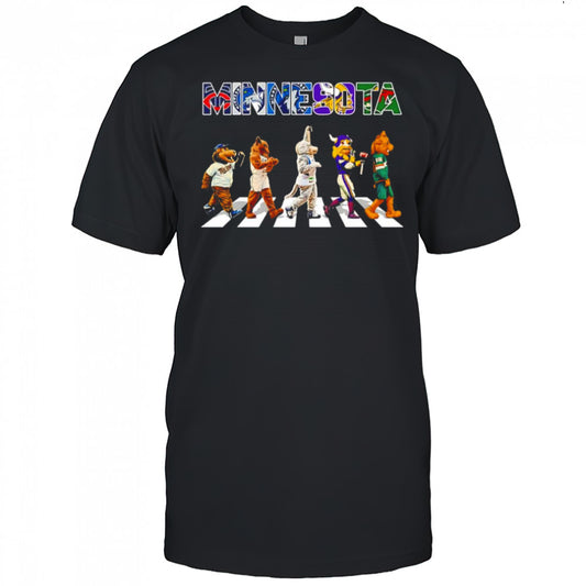 Minnesota sports mascots Abbey Road shirt