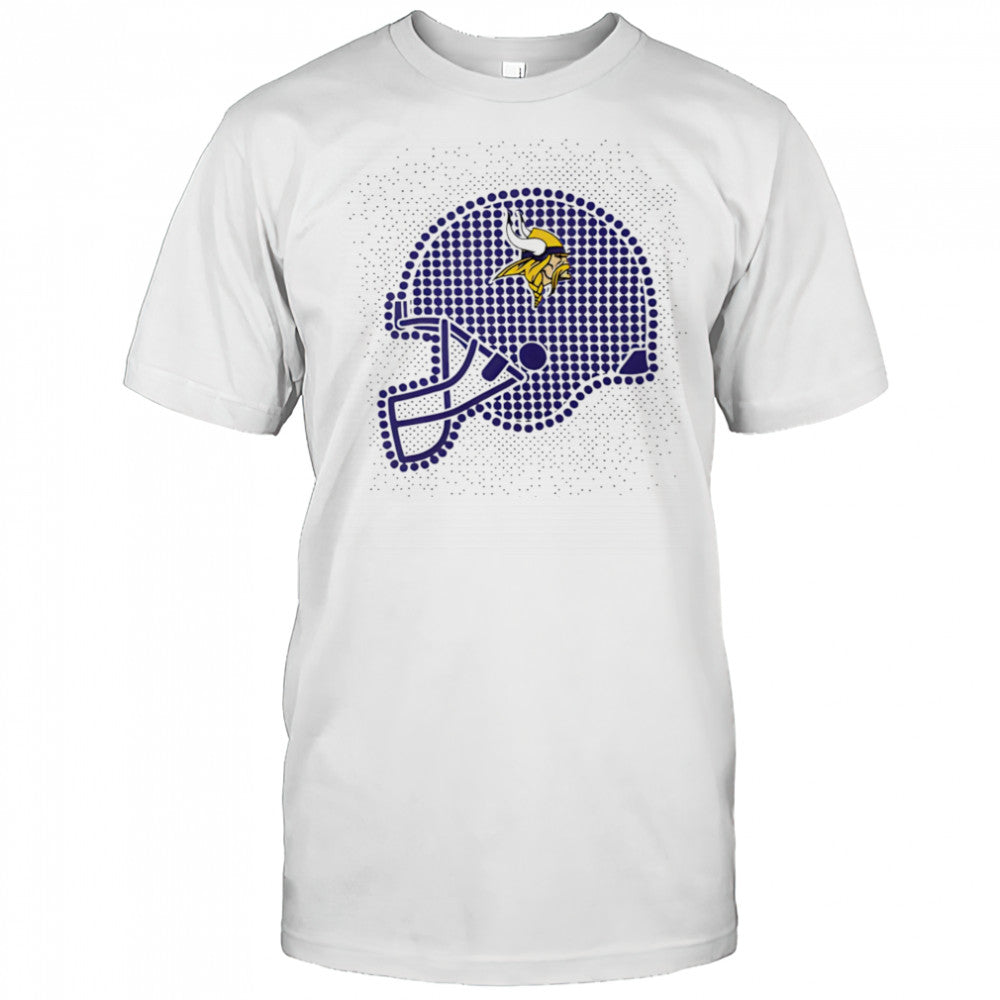 Minnesota Vikings polka dots helmet shirt