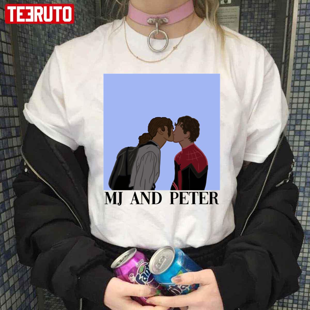 Mj And Peter Art Kissing Unisex T Shirt