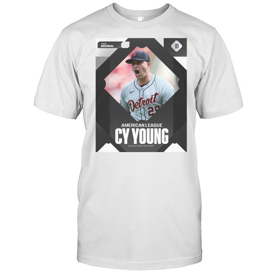 MLB 2025 Tarik Skubal Detroit Tigers American League Cy Young T shirt