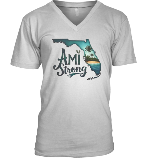 Ami Strong Support Florida V Neck T Shirt