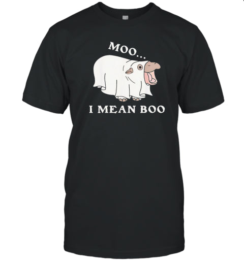 Moo Deng I Mean Boo Halloween Cute Baby Hippopotamus T Shirt