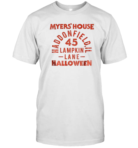 Myers&#39; House Haddonfield Lampkin Lane Halloween T Shirt