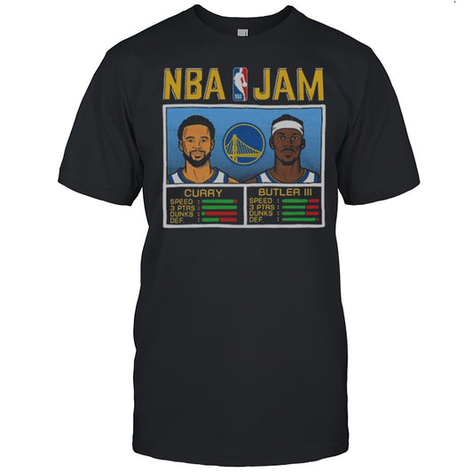 NBA Jam Warriors Curry And Butler III Shirt
