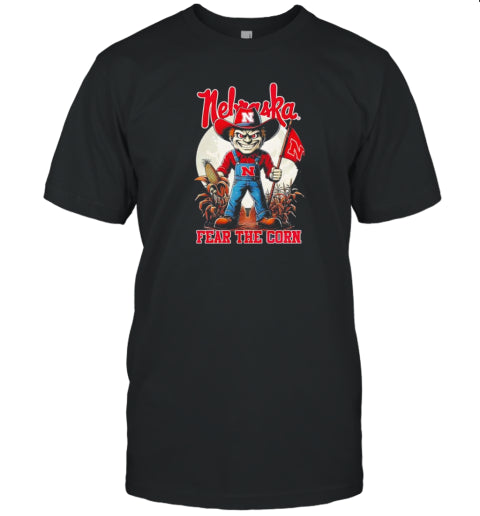 Nebraska Cornhuskers Football Fear The Corn Halloween T Shirt