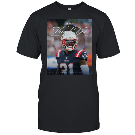 New England Patriots Thank You Jonathan Jones 2x Super Bowl Champion Poster T shirt