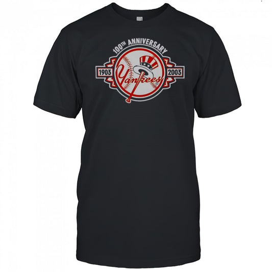 New York Yankees 1903 2003 100th Anniversary T Shirt