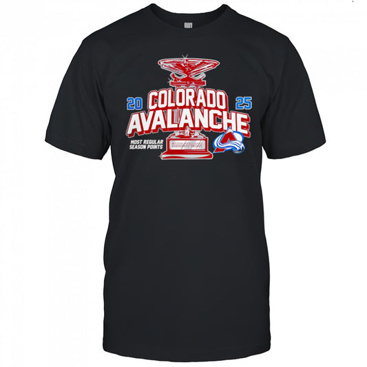 NHL 2025 Presidents Shirt Colorado Avalanche 2025 Presidents Trophy Winner shirt