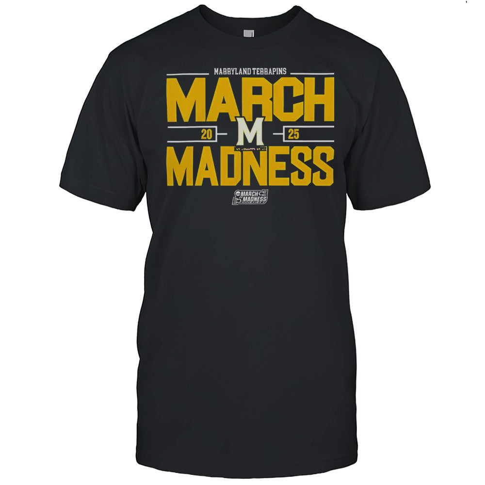 Nice NCAA Mens Basketball 2025 Marryland Terrapins March Madness T Shirt