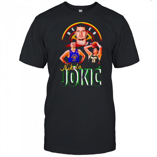 Nikola Jokic Denver Nuggets Vintage Bootleg Basketball shirt