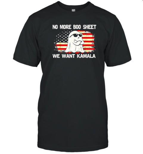 No more boo sheet we want Kamala Ghost Halloween T Shirt