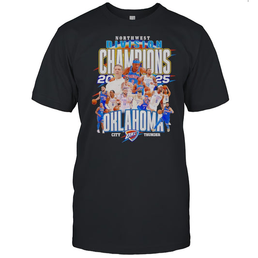 Northwest Division Champions 2025 Oklahoma City Thunder Shirt