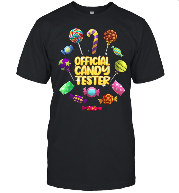 Official Candy Tester Lollipop Halloween Sweets shirt
