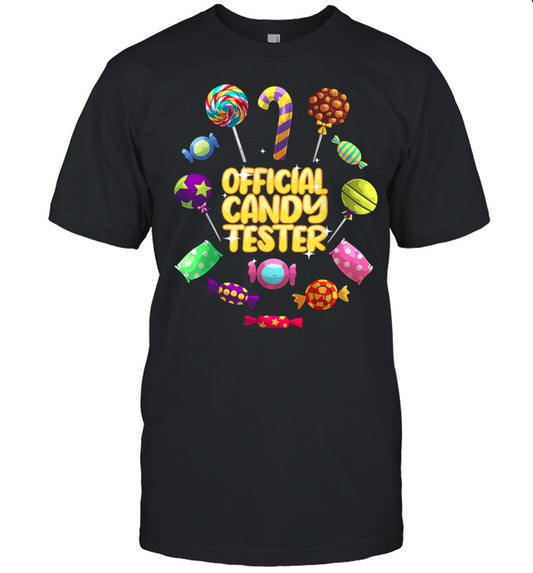 Official Candy Tester Lollipop Halloween Sweets shirt