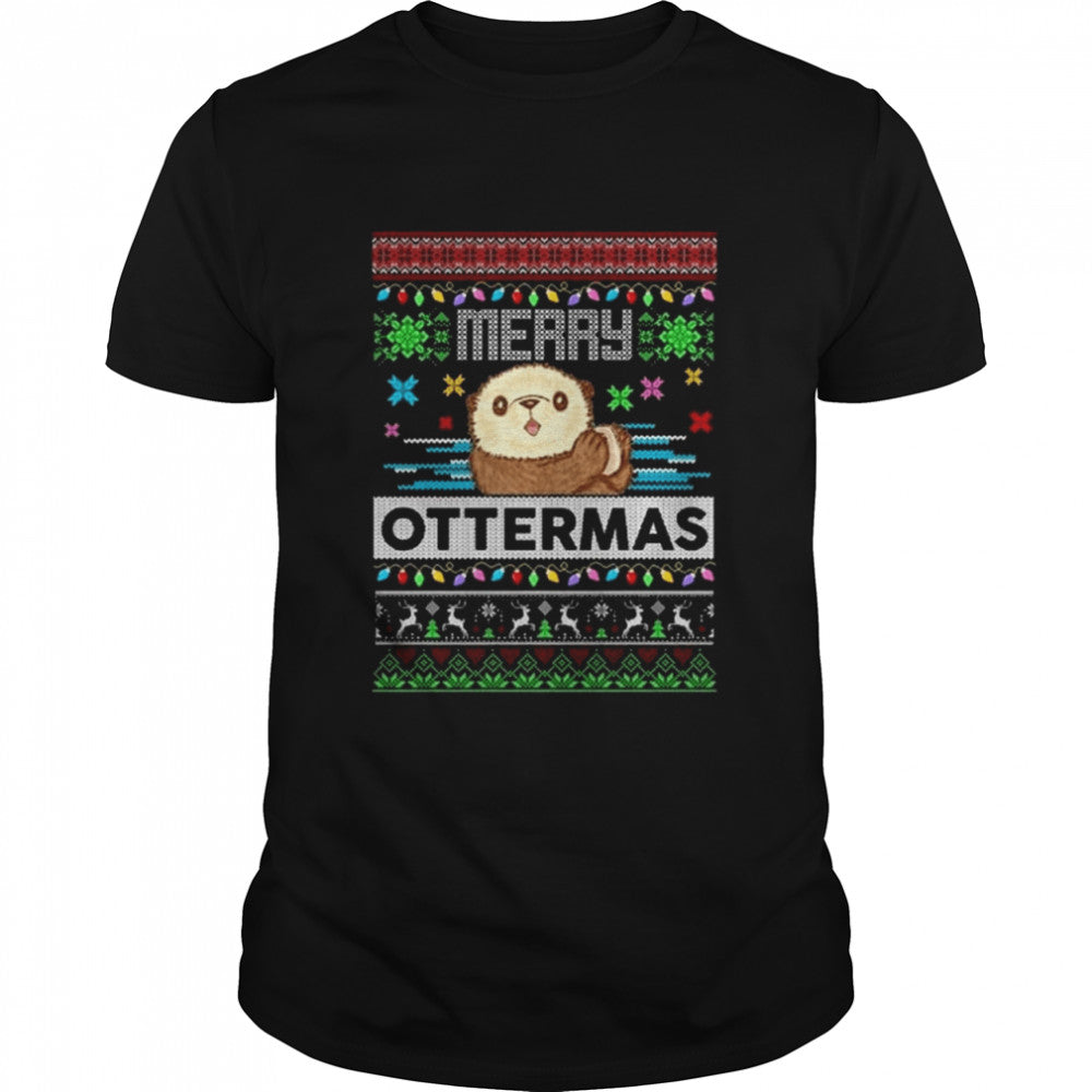 Official Otter Merry Ottermas ugly Christmas Sweater