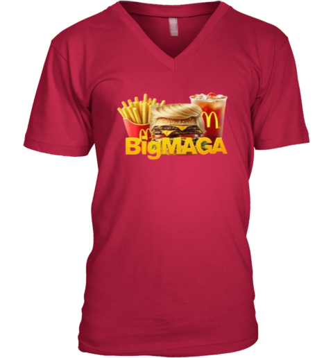 Trump Mcdonald039S Bigmaga V Neck T Shirt