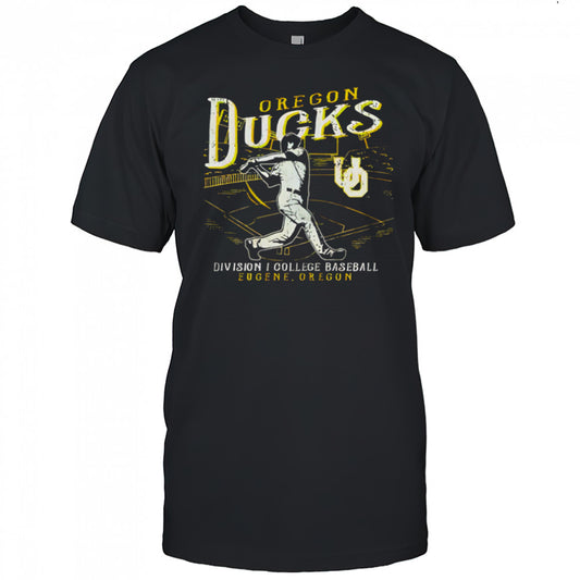 Oregon Ducks Green Big Ten Baseball retro shirt