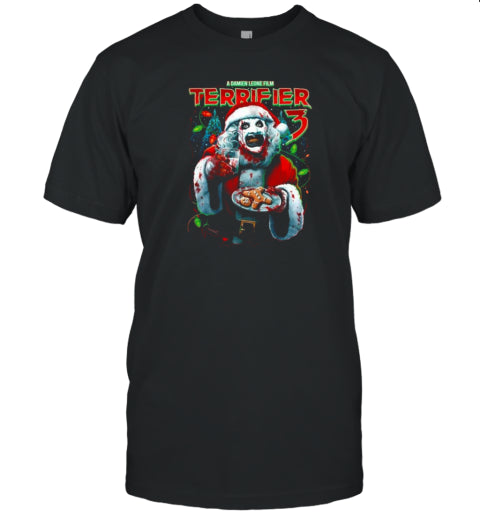 Original Terrifier 3 Christmas With Milk And Carnage T Shirt