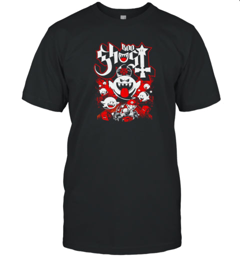 Papa Boo Ghost Mario Design Halloween T Shirt