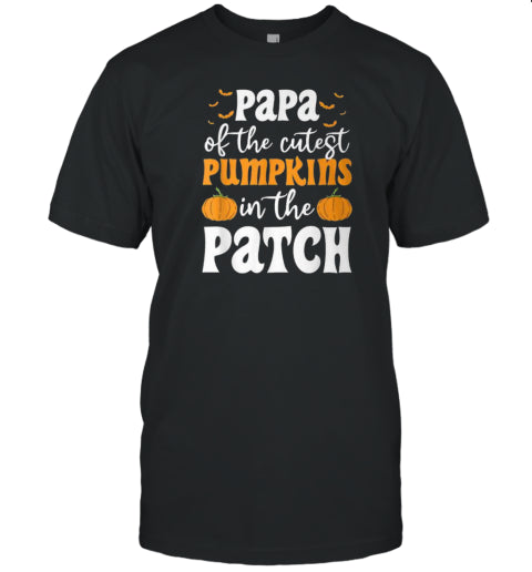 Papa Of The Cutest Pumpkins In The Patch Halloween T T Shirt