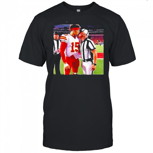 Patrick Mahomes Kissing Nfl Referee Shirt
