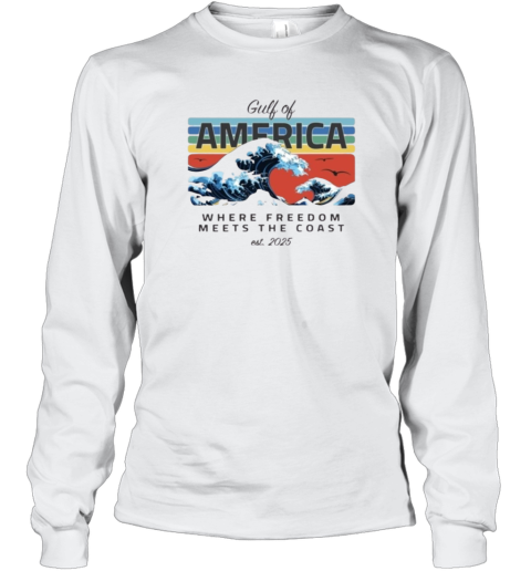 Defiantls Gulf Of America Where Freedom Meets The Coast Long Sleeve T Shirt