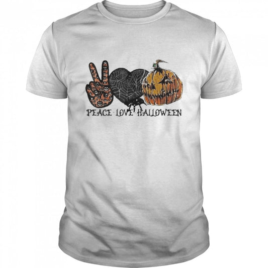 Peace Love Halloween Halloween Shirt