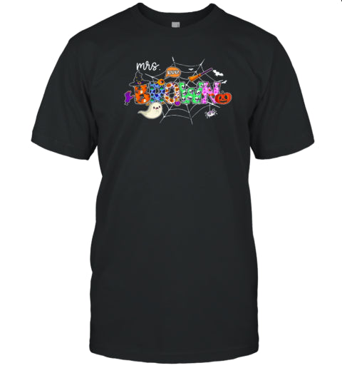 Personalized Name Halloween Crew Teacher T Shirt