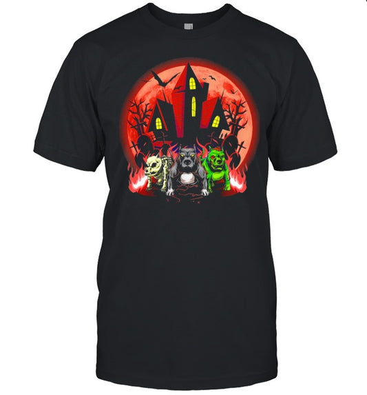 Pitbull Halloween shirt