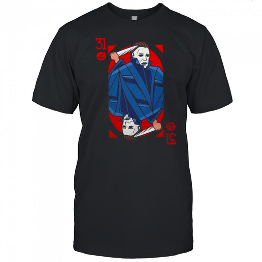 Premium Scary Michael Myers 31 Halloween Horror Card T Shirt