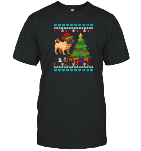 Pug Ugly Christmas T Shirt