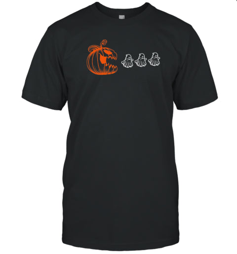 Pumpkin Eat Ghost Halloween Teacher T Shirt
