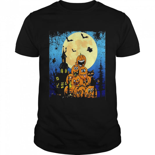Pumpkins One Cat Halloween Classic T shirt