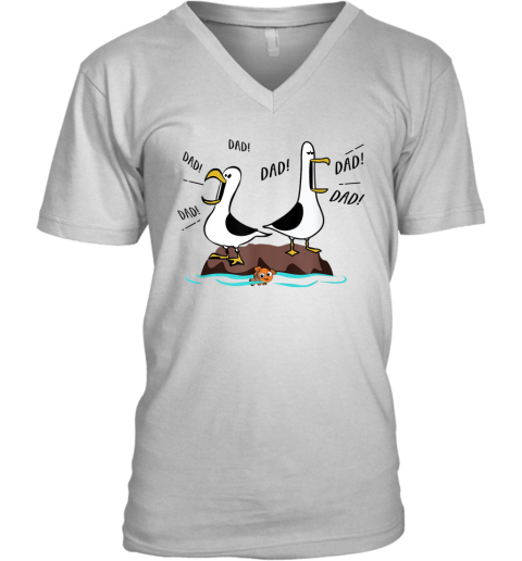 Dad Dad Dad Seagull Father Day V Neck T Shirt