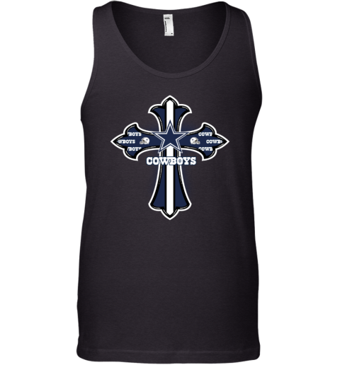 The Orange Crusader Cross Dallas Cowboys Tank Top