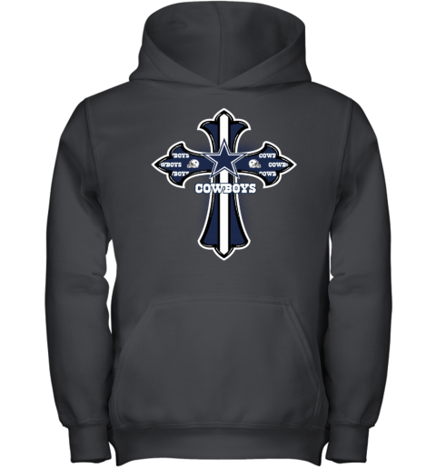 The Orange Crusader Cross Dallas Cowboys Youth Hoodie