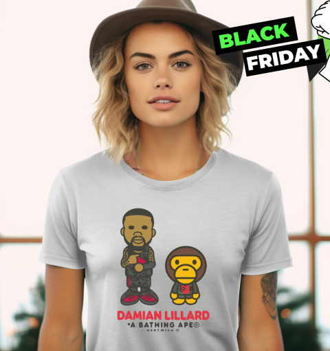 Damian Lillard X A Bathing Ape Baby Milo Women039S T Shirt