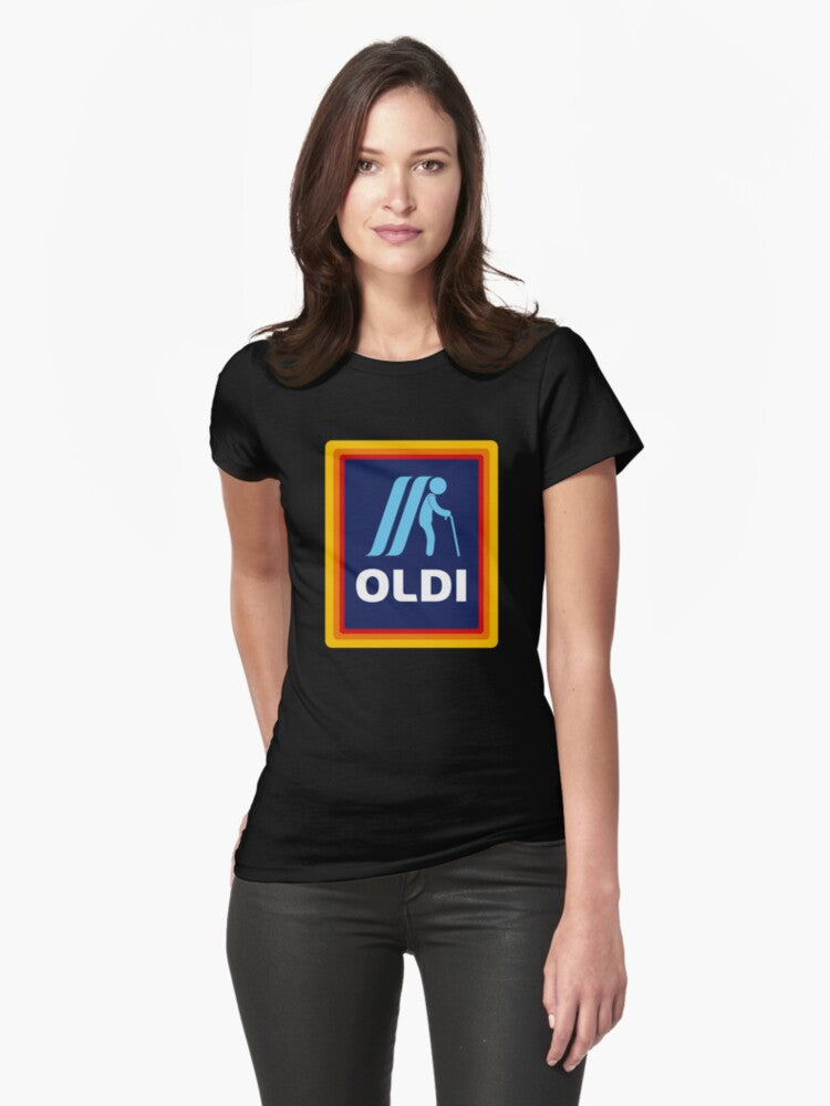 Oldi design logo funny birthday gift mothers day father day Christmas gift Fitted TShirt T-Shirt | Cute Festive Style | Trending Festive Apparel