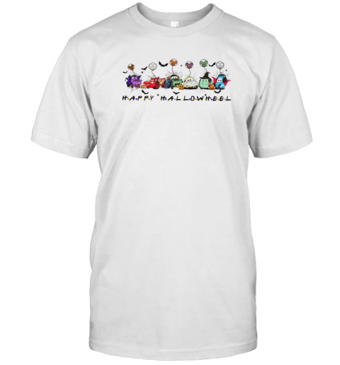 Retro Lightning Mcqueen Happy Halloween Balloon Disney Cars Halloween T Shirt