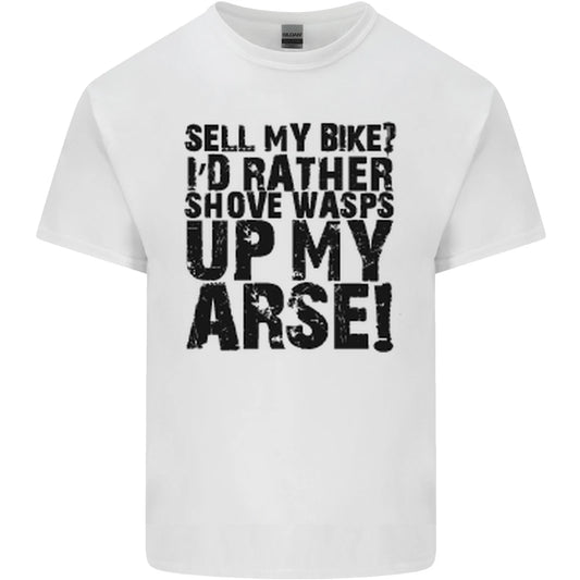 Cycling Biker Sell My Bike Cyclist Bicycle Mens Cotton Tshirt Tee Top T-Shirt | Vintage Style | Comfortable All-Day Fit