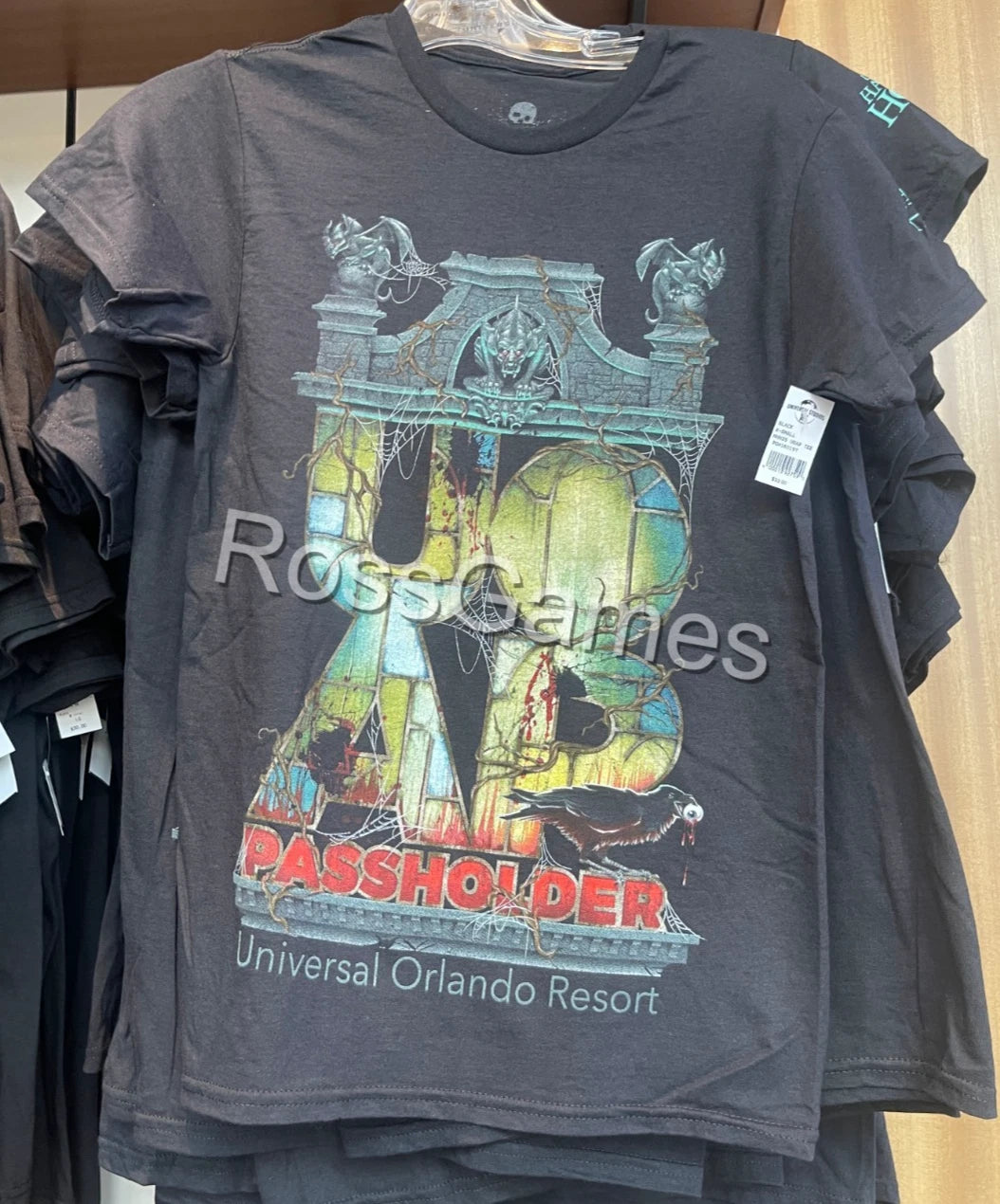 Universal Halloween Horror Nights Hhn Logo Uoap Passholder T-shirt M
